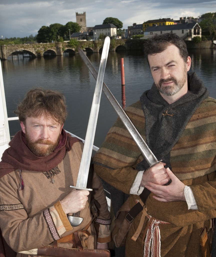 Pictured at the launch of Féile Brian Ború 2012 are: l - r: Brendan Griffin and Dave Mooney from Mogh Roith Living History Group